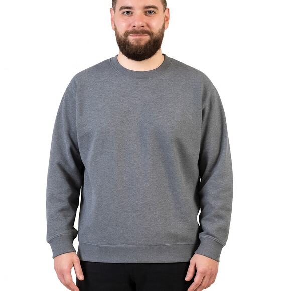 Columbia Men's Hart Mountain II Crew Sweatshirt - Charcoal Heather, Size XL, NWT - Picture 1 of 8
